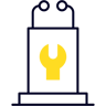 speaker two color icon
