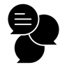 Sprechblase gefüllt Icon