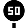 speed limit filled icon