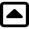 yukarı doğru çizgi simge