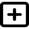 artı işareti çizgi simge