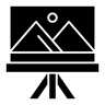 çizim tahtası dolu simge