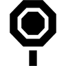 знак остановки заполненные иконка