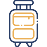 suitcase two color icon