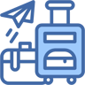 suitcase two color icon