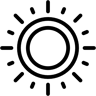 太阳 线条 图标