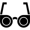 occhiali da sole pieno icona