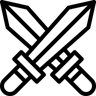 Schwert linie Icon