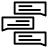 chat line icon