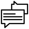 commentaire ligne icône