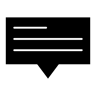 Chatten gefüllt Icon