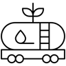 油罐车 线条 图标