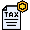 tax lineal color icon