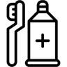 牙刷 线条 图标