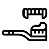 牙刷 线条 图标