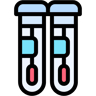 covid-19 test kit lineal color icon