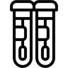 covid-19 test kit line icon