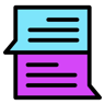 comment lineal color icon