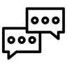 comunicazione linea icona