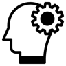 pemikiran duotone ikon