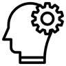 Denken linie Icon