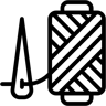 sewing line icon