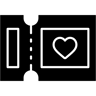 ticket filled icon