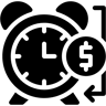 Zeitmanagement gefüllt Icon
