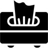 纸巾盒 填充 图标