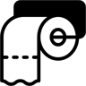 卫生纸 双色调 图标