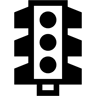 lampu lalu lintas duotone ikon