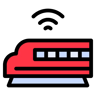 train lineal color icon