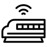 火车 线条 图标