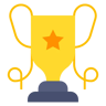 Trophäe flach Icon