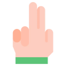 gesto de la mano plano icono