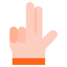 gesto de la mano plano icono