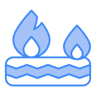 tire fire two color icon