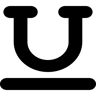 unterstreichen gefüllt Icon