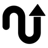 upward arrow filled icon