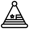 与盖子一起使用 线条 图标
