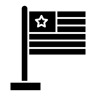 美国国旗 填充 图标