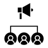 marketing filled icon