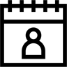 user calendar line icon