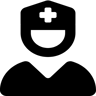 ممرضة مملوءة أيقونة