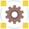 supply chain flat icon