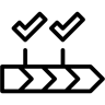 价值链 线条 图标