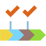value chain flat icon