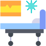 Krankenhausbett flach Icon