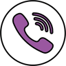 logo viber couleur linéaire icône
