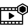 video duotone icon